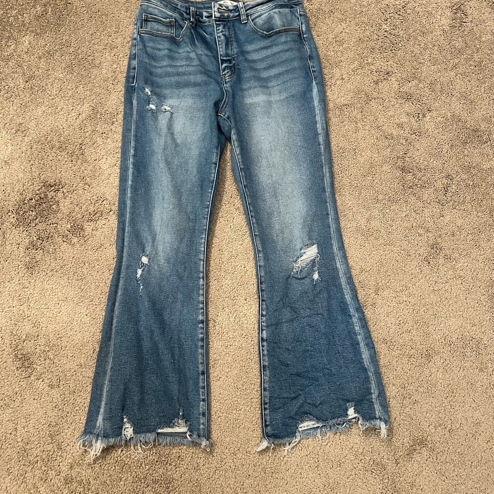 Willow & root Distressed Blue Jeans